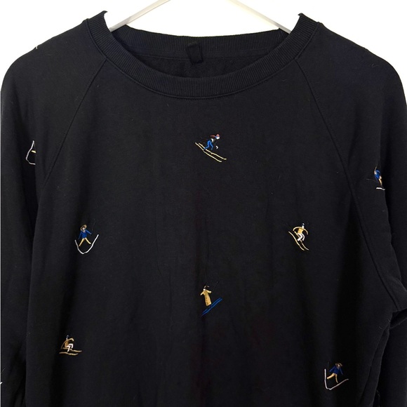 Lou & Grey x Loft Embroidered Ski Sweatshirt Pants Set - Picture 4 of 14